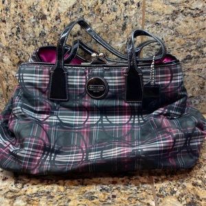 Coach plaid bag